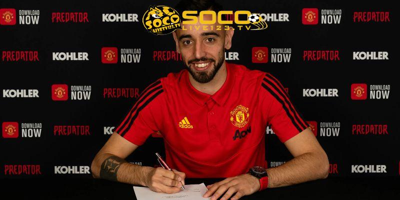 Bruno Fernandes ký hợp đồng cùng CLB MAN UTD